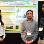 L'étudiante à la maîtrise et agronome Caroline Matteau, le professeur Philippe Séguin et le professeur adjoint Shyam Baurhoo, de l'Université McGill.