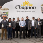 Federal MP Pierre Breton, Jonathan Kaiser, Eloise Grondin-Bouchard, Matthias Kaiser, Denis Chagnon, Christian Kaiser, Luc Chagnon, Nathan Kaiser, Adam Coape-Arnold and Waterloo, QC Mayor Pascal Russell.
Source: Laiterie Chagnon