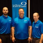 Louis-Philippe Roy, 2e vice-président, David Duval, Yvan Fréchette, 1er vice-président.
Source: Éleveurs de porcs du Québec