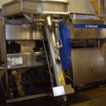 Ce robot installé en octobre 2001 à la ferme Carmel en Montérégie fonctionne aussi bien qu'un neuf. PHOTO: MARIE-JOSÉE PARENT