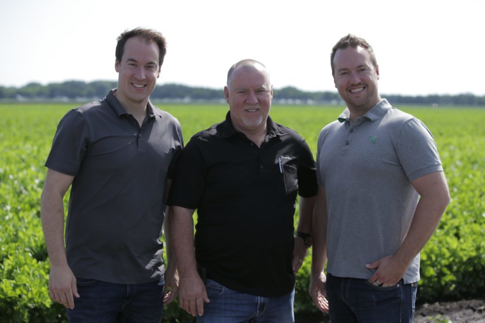 De gauche à droite : Steven Daigneault, VP ventes et opérations, François Daigneault, président, Marc-Olivier Daigneault, VP ventes et développement.