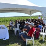 Atelier donné lors de la journée Académie Syngenta. Crédit photo: Jean Durand