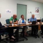 L'animatrice du webinaire, Anick Drouin, ainsi que Stéphane Dionne de la Coop Dynaco, Geneviève Roux du Club Opti-conseils, Célment Blais de Valacta et Donald Larochelle du Groupe conseil agricole Côte-du-Sud.