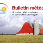 Bulletin météo du 16 au 22 septembre 2018