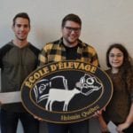 Les trois gagnants de gauche à droite: Alex Laliberté, Jordan Lebel et Josianne Bouchard.