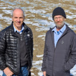 Gilles Corno de Semences Pride et Roger Rivet agronome spécialisé dans l'aménagement des sols