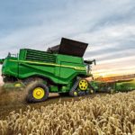 Moissonneuse-batteuse X9 de John Deere.