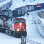 Le chemin de fer du CN a perdu l'équivalent de 10 000 wagons soit environ un million de tonnes de céréales.