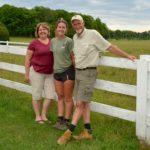 L'équipe de la Ferme Brylee: Lise Villeneuve, Kim et Brian Maloney.