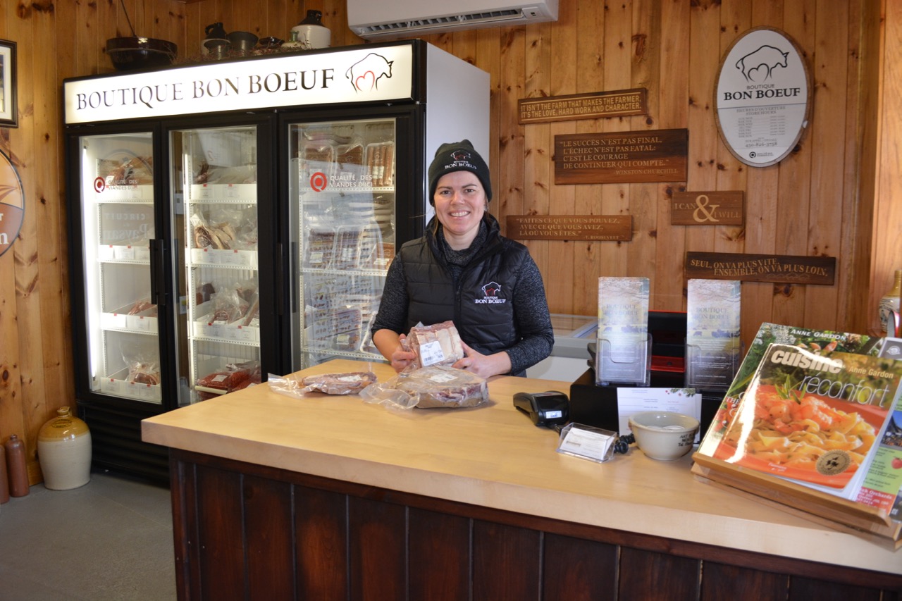 Chantal Agnew en 2018, juste avant la construction de la nouvelle boutique l'année suivante.