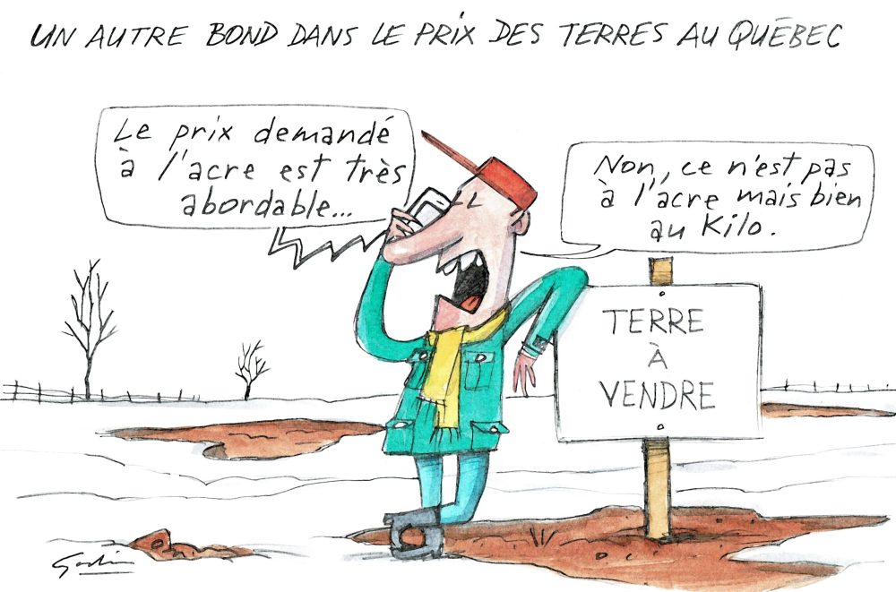 Le prix des terres en hausse