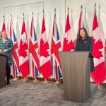 La ministre du Commerce Mary Ng et la secrétaire d'État Trevelyan