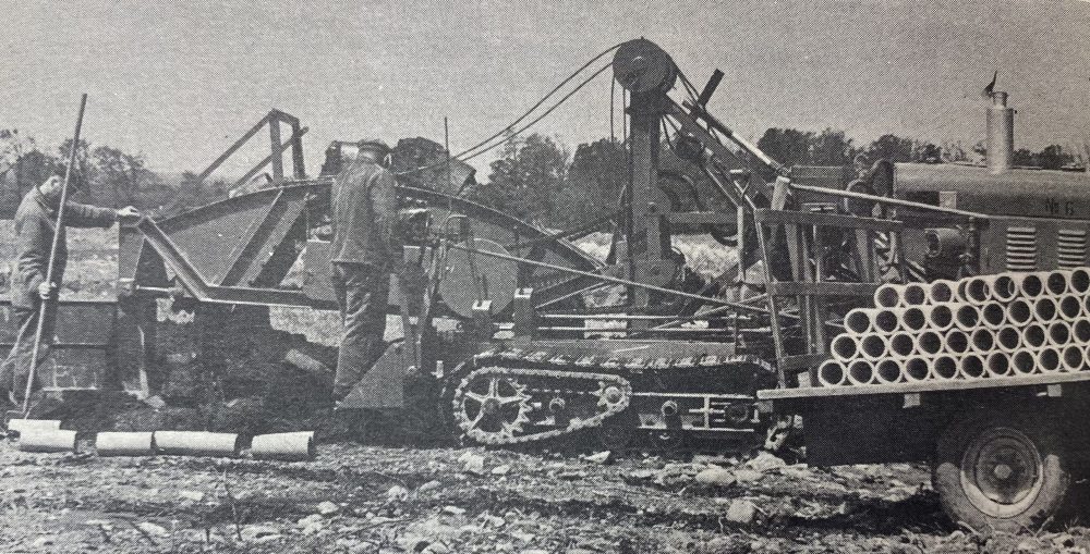 Photo de drainage du Bulletin des agriculteurs de 1961, Moïse Cossette