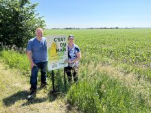 Mais piste cyclable Sainte-Martine