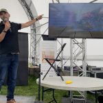 Jean-Philippe Boucher, spécialiste en grains et fondateur de Grainwiz, lors du dévoilement des résultats de la Tournée des grandes cultures 2022.