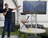 Jean-Philippe Boucher, spécialiste en grains et fondateur de Grainwiz, lors du dévoilement des résultats de la Tournée des grandes cultures 2022.