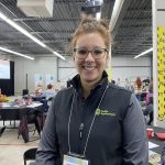 L'agronome Jessica Guay-Jolicoeur, conseillère Opti-Boeuf chez Sollio Agriculture donnait une conférence lors du Congrès du boeuf, le 7 octobre 2022.