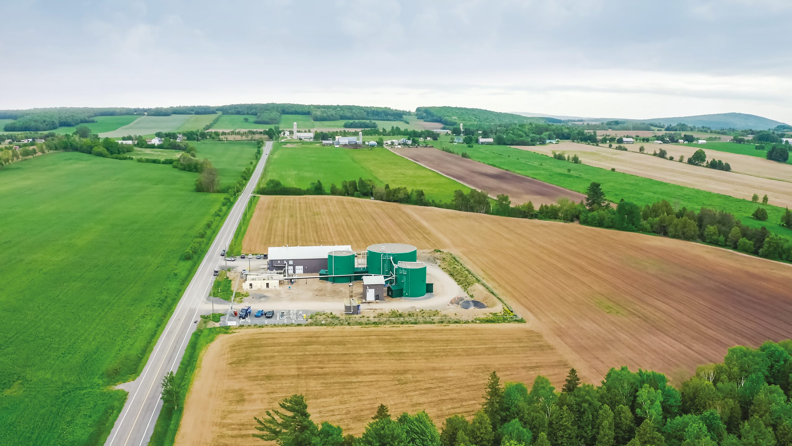 Usine de biométhanisation de Warwick, Coop Agri-Énergie.