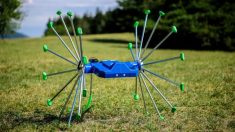 Le SentiV, développé par Meropy, est un robot de 15 kg qui a dix heures d’autonomie. Il photographie le sol pour repérer les mauvaises herbes, maladies ou rongeurs.