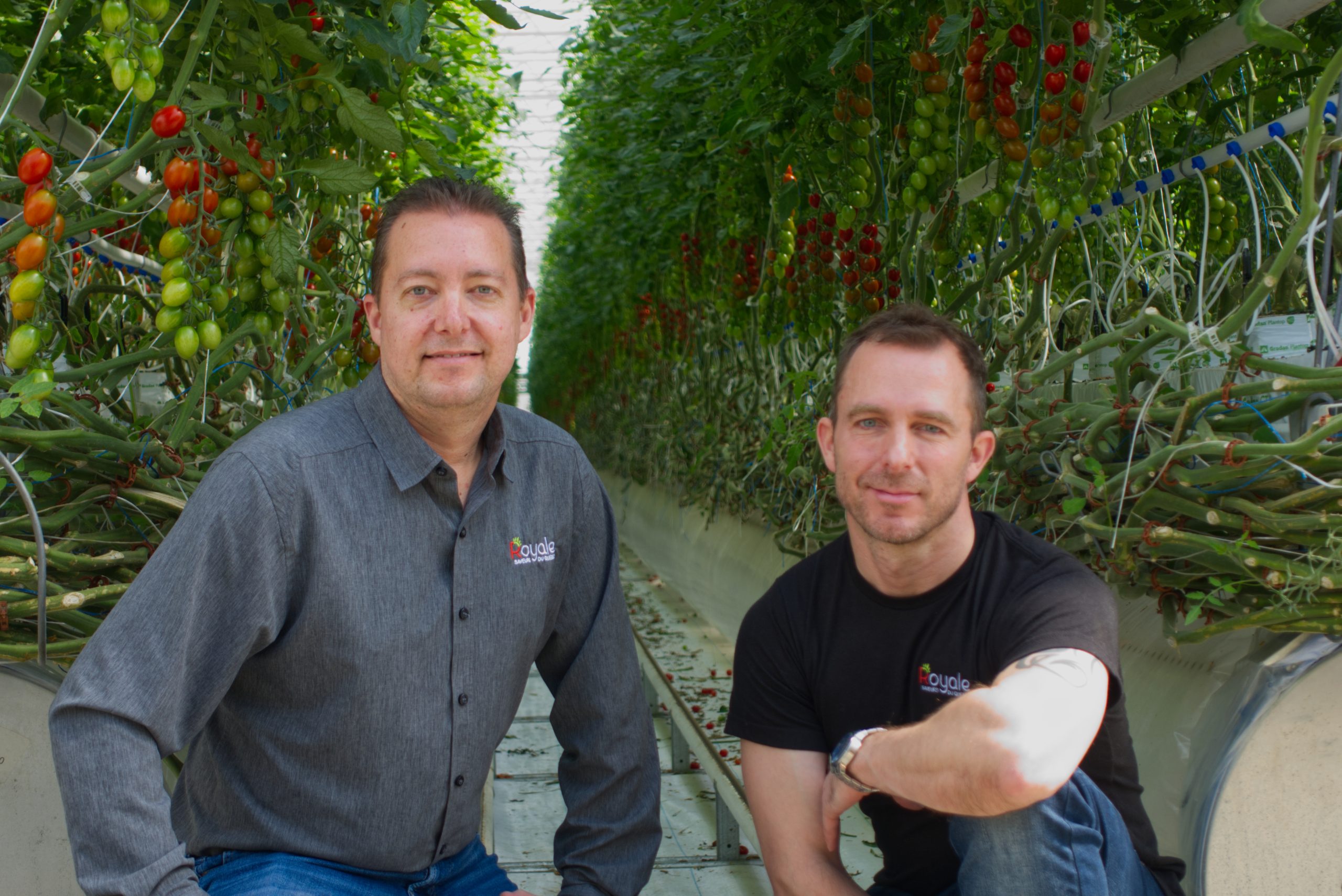 Les frères Stéphan et Pascal Lemieux, co-propriétaires des Serres Royales.