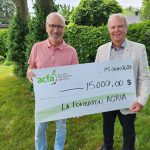 Pierre Rhéaume, vice-président de ACFA et Serge Lefebvre, président de la Fondation Agria.
