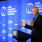 Le ministre du MAPAQ, André Lamontagne, au CORIM