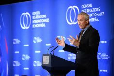 Le ministre du MAPAQ, André Lamontagne, au CORIM