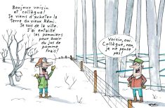 Les nouveaux voisins dans le rang