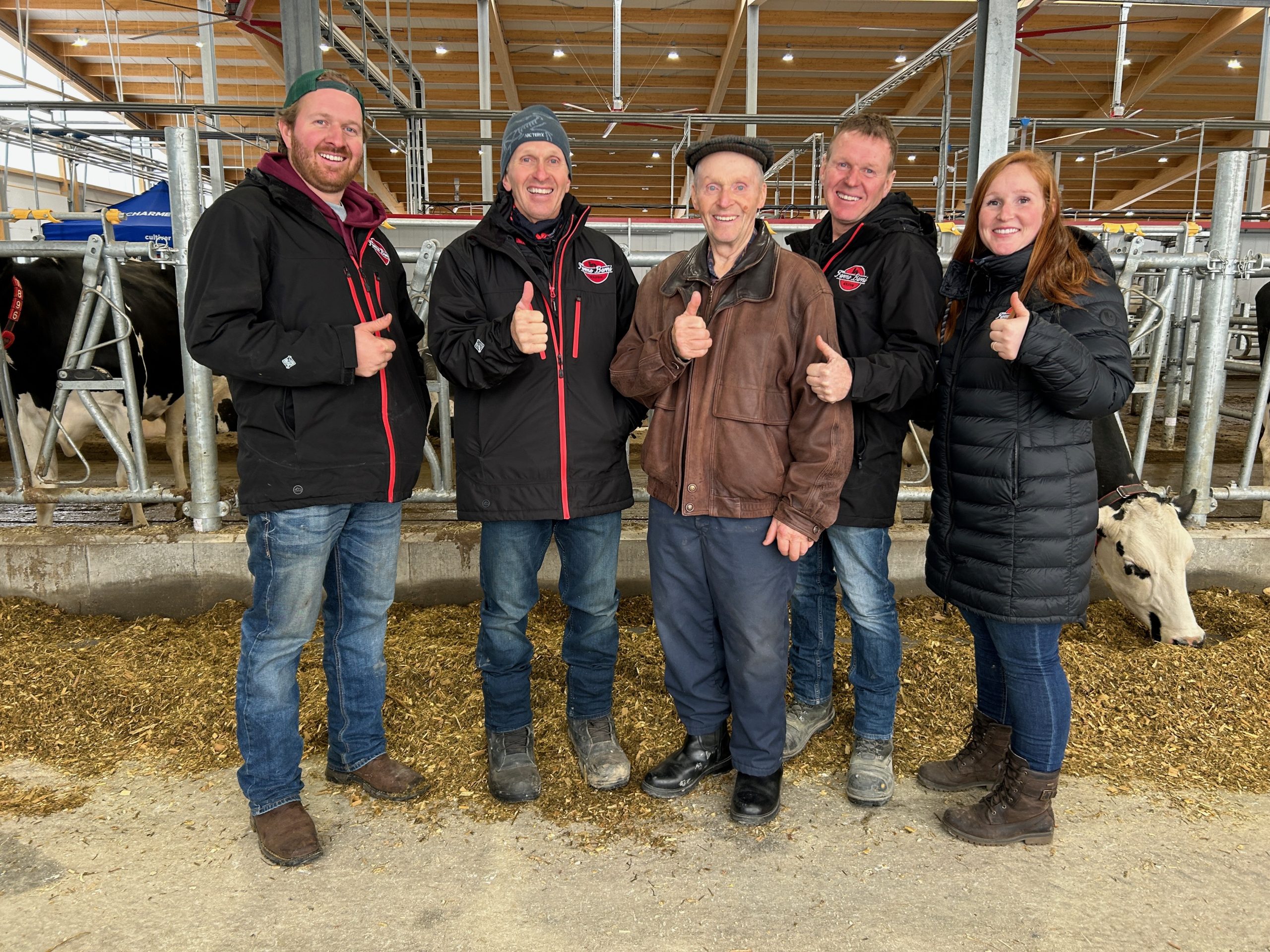 Ferme Berni, étable laitière