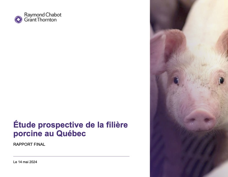 L'étude prospective de la production porcine présente de nombreux constats.