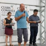 Un des pionniers des clubs conseil en agroenvironnement, l'agriculteur Yvon Boucher de Saint-Césaire, accompagné de l'agronome Julie Boisvert et du président du club Agri-Durable Jean-François Messier.