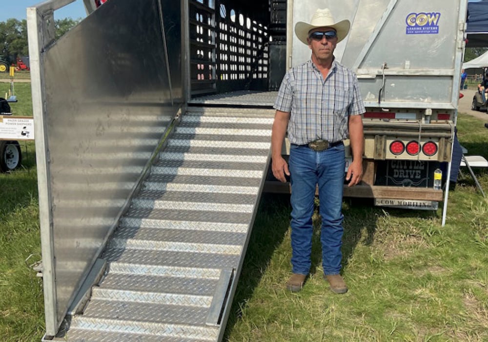 Doug Green est l'inventeur de la rampe de chargement CowGo. 