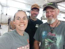 Sophie Bédard, Dave et Roch Fortier de la Ferme Panama