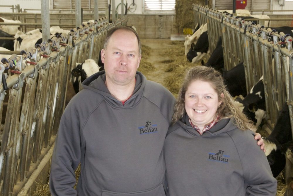 Nicolas Bélanger et Anne-Marie-Ouellet, propriétaires de la Ferme Belfau de Rivière-Ouelle au Bas-Saint-Laurent