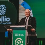 Le chef de la direction de Sollio Groupe Coopératif lors de la 103e assemblée générale annuelle.