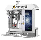 Vue avant de l'évaporateur Master-E, complètement électrique et automatisé.