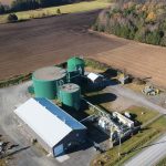 Coop Agri Énergie Warwick vue du ciel