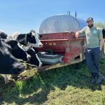 L'abreuvoir au pâturage à la Ferme Denijos
