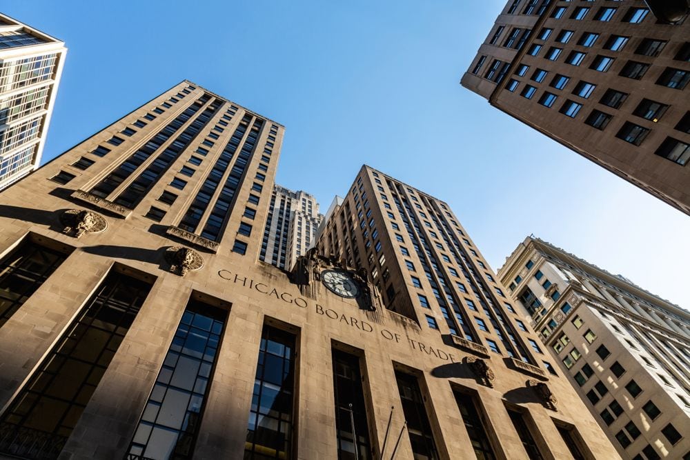 L'édifice de la Bourse de Chicago