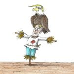 Pas facile la vie d’épouvantail…