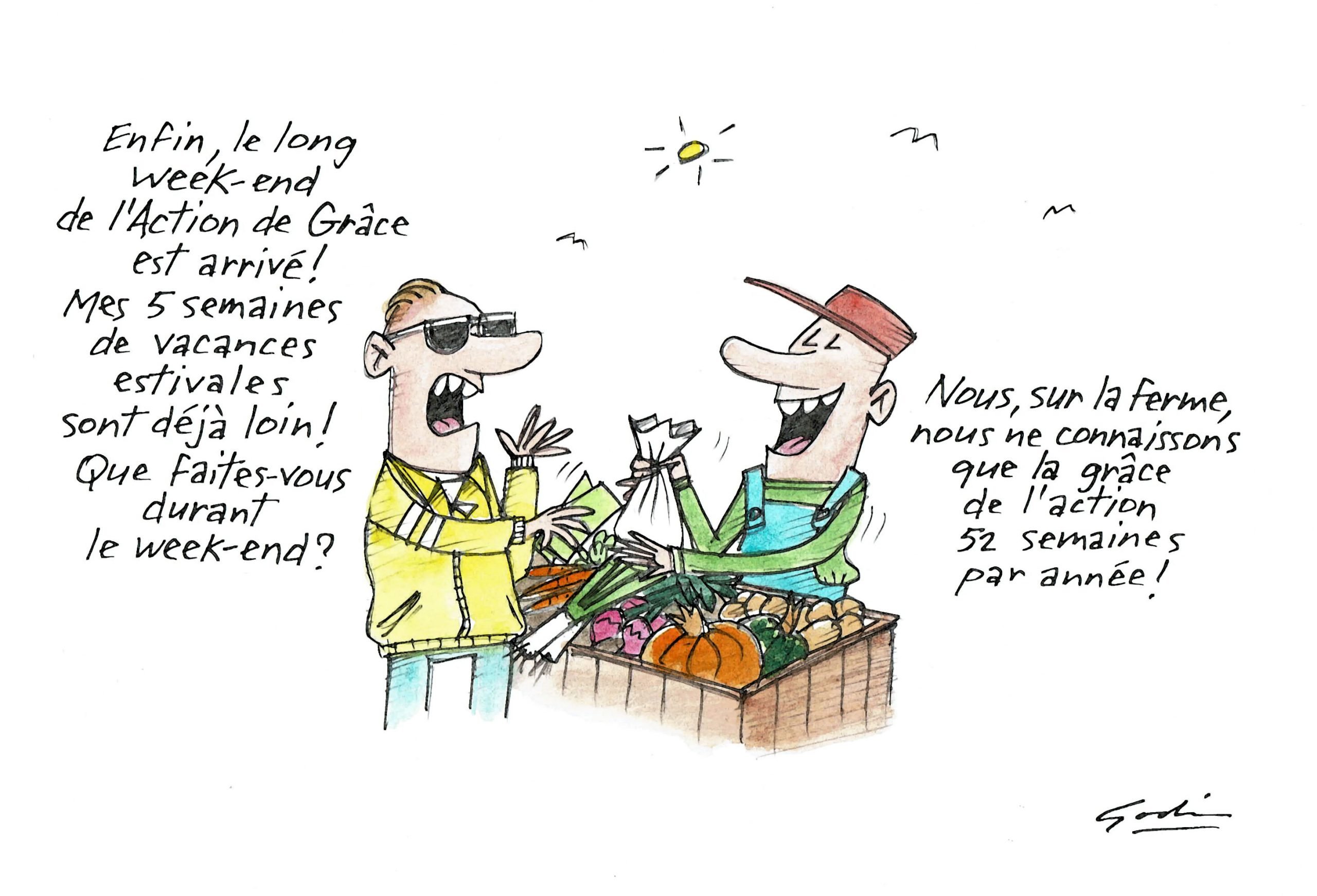 L’Action de grâce à la ferme