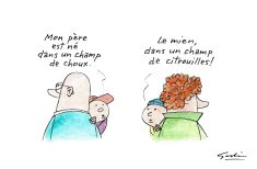 Dans un champ&#8230;