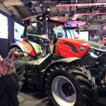 Tracteur Puma 185 de Case IH lors de la dernière édition d'Agritechnica en novembre 2025 à Hannovre, en Allemagne.