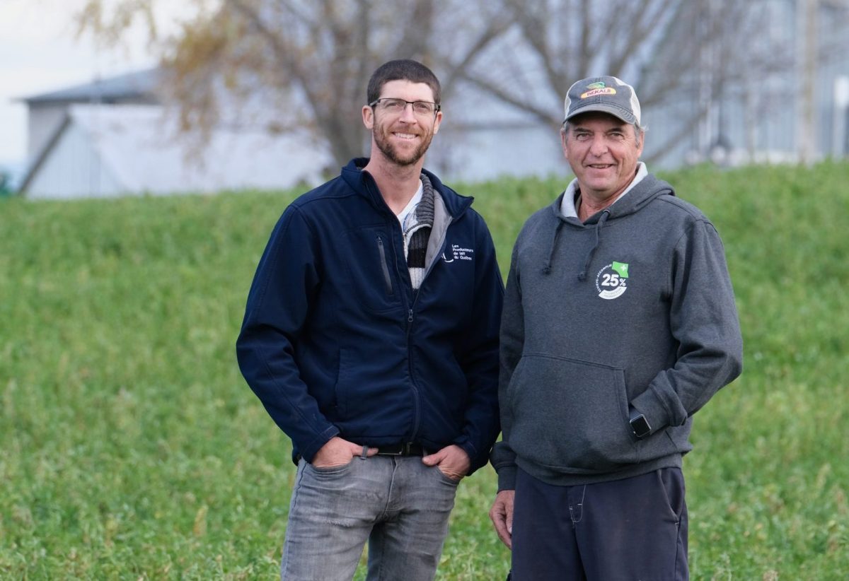 Sébastien et Michel Crête de la Ferme Norvue.