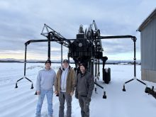Famille L&eacute;pine avec le robot 360 Rain
