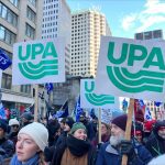 Les membres de l'UPA ont manifesté dans les rues de Québec le 2 décembre.
