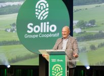 Pascal Houle, PDG de Solio Groupe Coopératif, lors de l'assemblée générale.