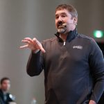 Le chercheur Shawn Conley donnait une conférence lors du dernier Rendez-vous végétal, à Saint-Hyacinthe. Photo: Rendez-vous végétal