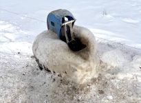 Tom Cunningham a installé une pompe pour abreuver 180 vaches et, malgré des températures persistantes de -30 °C cet hiver, elle n'a jamais gelé et a continué à fournir de l'eau tiède, à température ambiante.