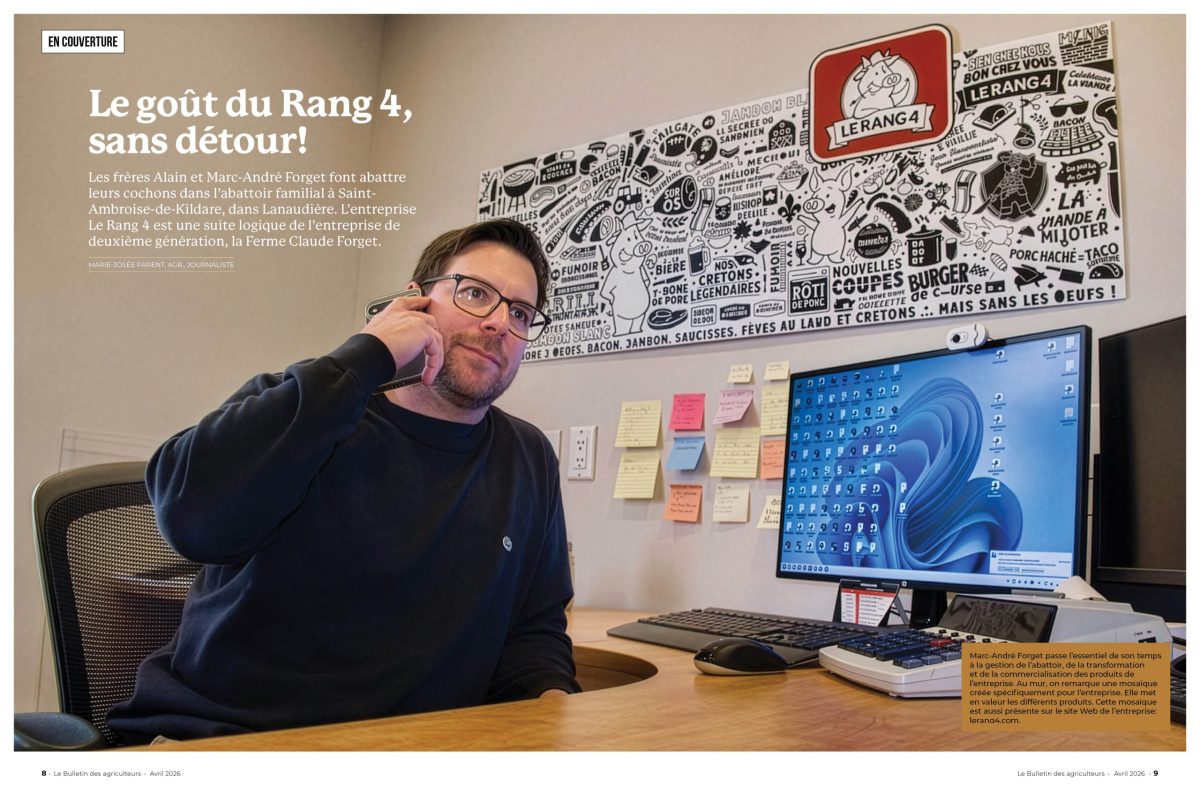 Le magazine d'avril 2026 du Bulletin des agriculteurs.